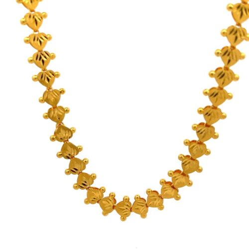 Delicately Glamoured Gold Chain | Mustafa Jewellery Singapore