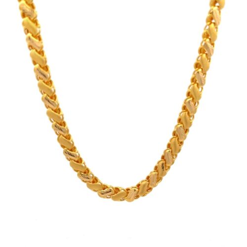 Long Elegance Gold Chain - Back