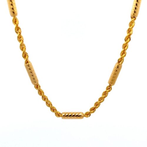 Tied to Elegance Gold Chain - Back