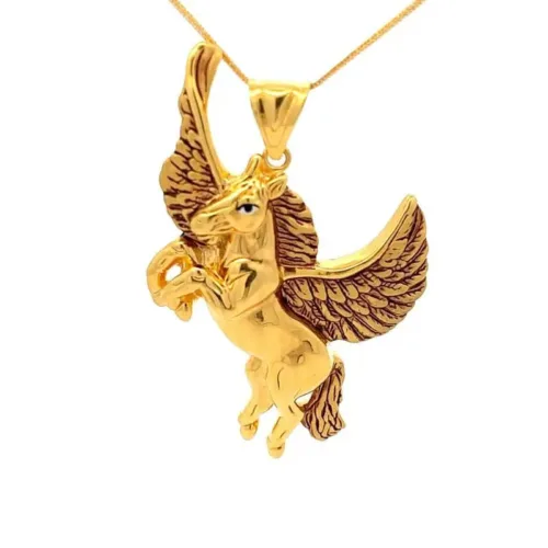 Mystique Wings Gold Pendant For Men | Mustafa Jewellery Singapore