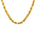 Opulent Gold Rope Chain - Front