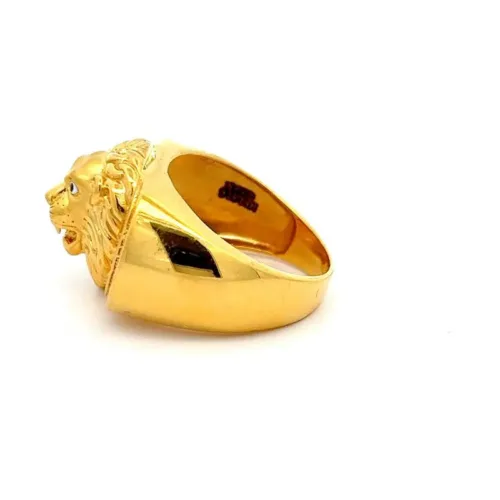 The Heart of the Vanguard Gold Ring For Men - Left