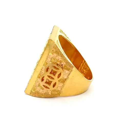 Virtuoso Abacus Men’s Gold Ring For Men - Left