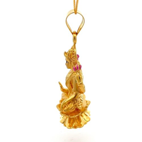 Lakshmi Grace Gold Pendant - Left