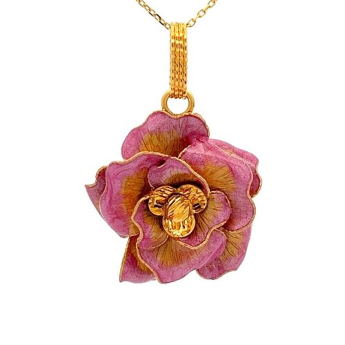 Gold Locket - Bella Luce | https://mustafajewellery.com/