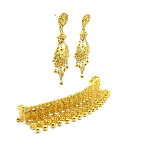 Calcutta Radiance Chandbali Earrings - Right Side View