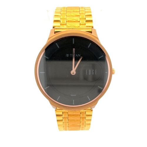 Titan's Edge Men's Gold Watch | Mustafa Jewellery