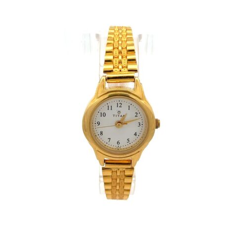 Belle Époque Gold Women's Watch by Titan | Mustafa Jewellery