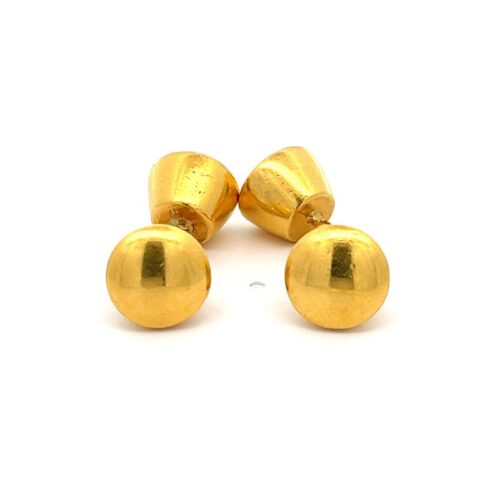 Dapper Impression Gold Cufflink | Mustafa Jewellery