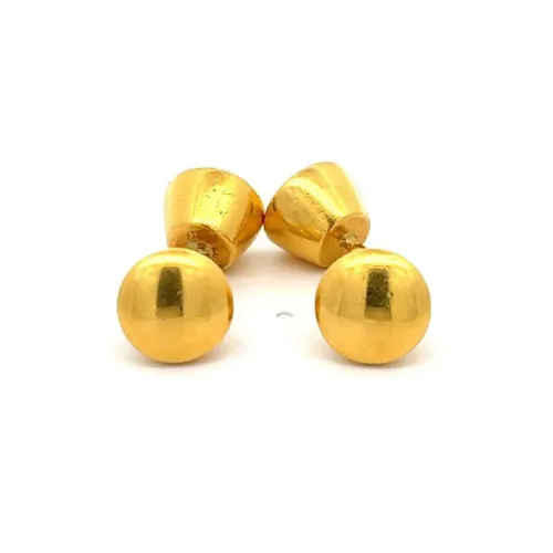 Dapper Impression Gold Cufflink | Mustafa Jewellery Singapore