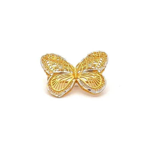 Delicate Wings Gold Brooch | Mustafa Jewellery Singapore