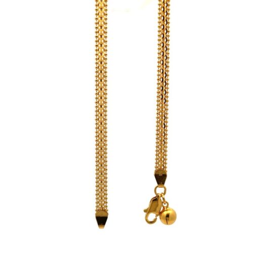 Milan Charm Delight Gold Anklet | Mustafa Jewellery Singapore