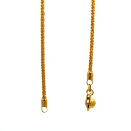 Square Delight Gold Anklet | Mustafa Jewellery Singapore