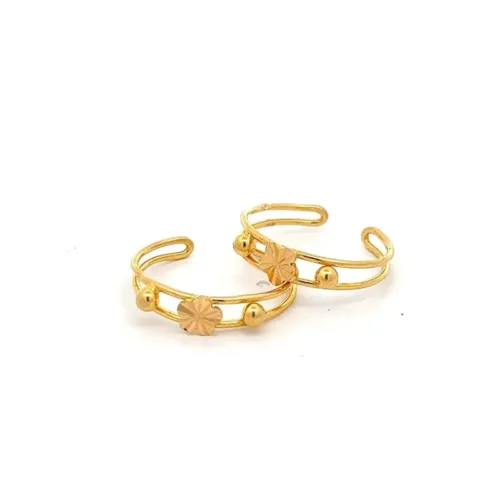 Timeless Elegance Gold Toe Ring | Mustafa Jewellery Singapore