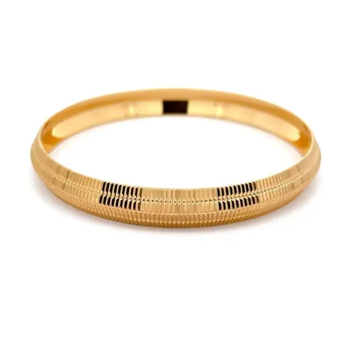 Khalsa Courage Gold Kada Bangles - Left