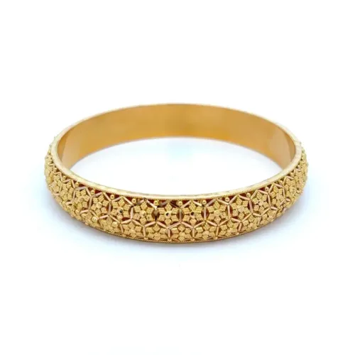 Regal Filigree Gold Kangan - Left