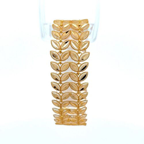 Gilded Garden Gold Link Bracelet | Mustafa Jewellery Singapore