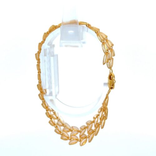 Gilded Garden Gold Link Bracelet - Left