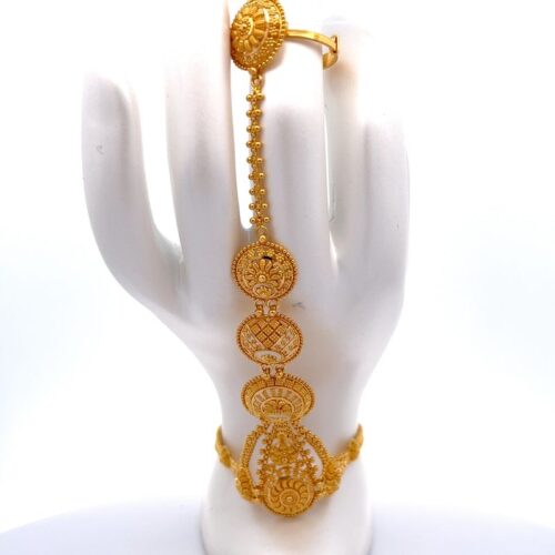 Grace of Gold Haath Phool | Mustafa Jewellery Singapore