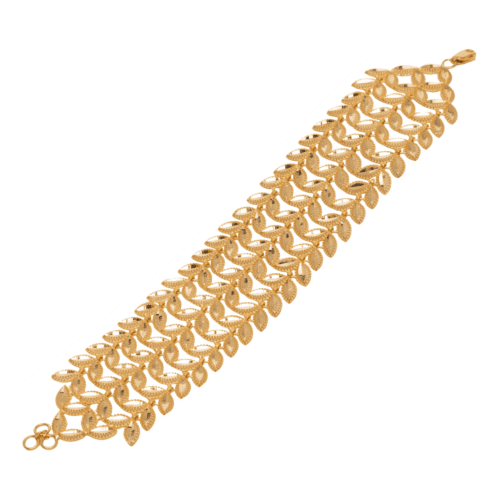 Opulent Reverie Gold Link Bracelet | Mustafa Jewellery Singapore