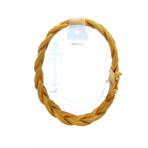 Sultan’s Twist Gold Link Bracelet - Left