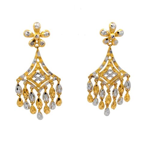 Blooming Twilight Chandelier Earrings | Mustafa Jewellery Singapore