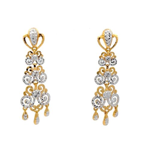 Symphony of Shadows Chandelier Earrings | Mustafa Jewellery Singapore