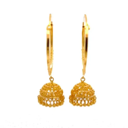 Whispers of Eternity Jhumka Earrings - Left