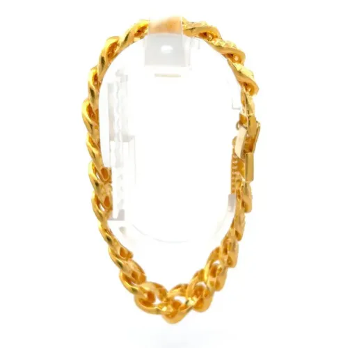 Rustic Rambler Gold Chain Bracelet - Left