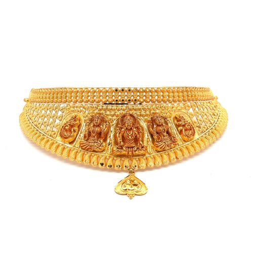 Divine Icons Gold Choker | Mustafa Jewellery Singapore