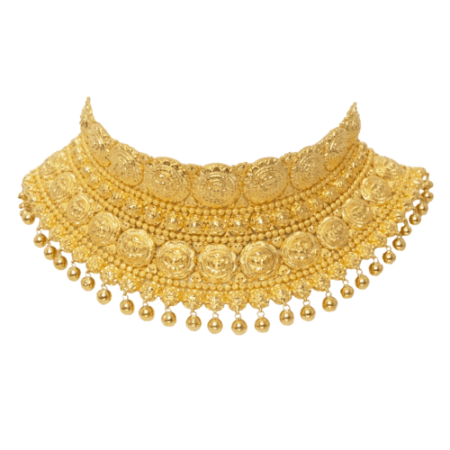 Mystic Reverie Gold Choker | Mustafa Jewellery