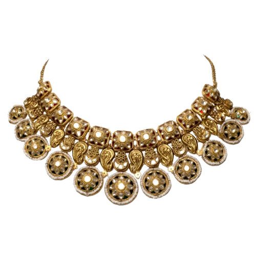 Vintage Splendour Gold Necklace | Mustafa Jewellery