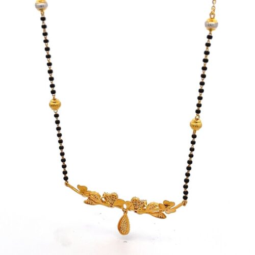 Gemmed Unity Mangalsutra Necklace - Back