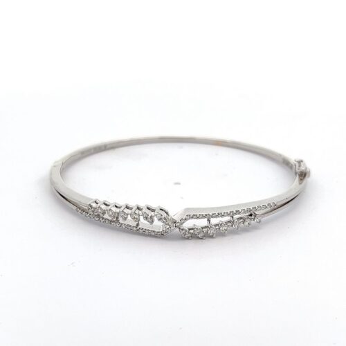 Radiant Wrist Diamond Bangle | Mustafa Jewellery Singapore