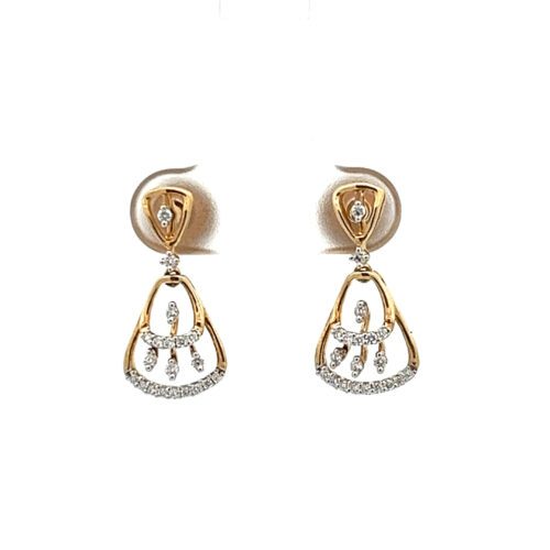 Majestic Diamond Ear Studs | Mustafa Jewellery Singapore