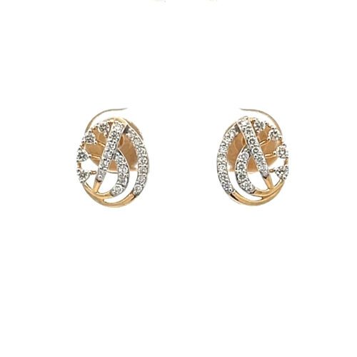 Enchanting Diamond Ear Studs - Front