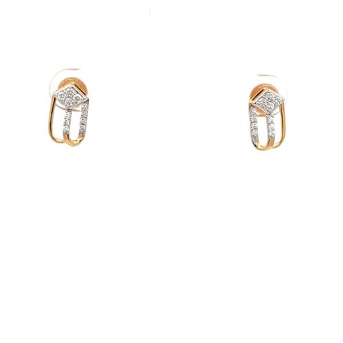 Moonlight Diamond Ear Studs | Mustafa Jewellery Singapore