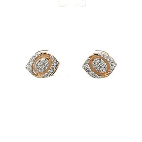 Timeless Diamond Ear Studs - Front