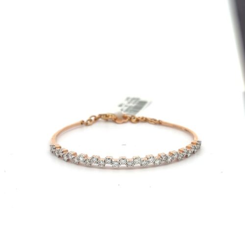 Radiant Elegance Diamond Bangle | Mustafa Jewellery Singapore