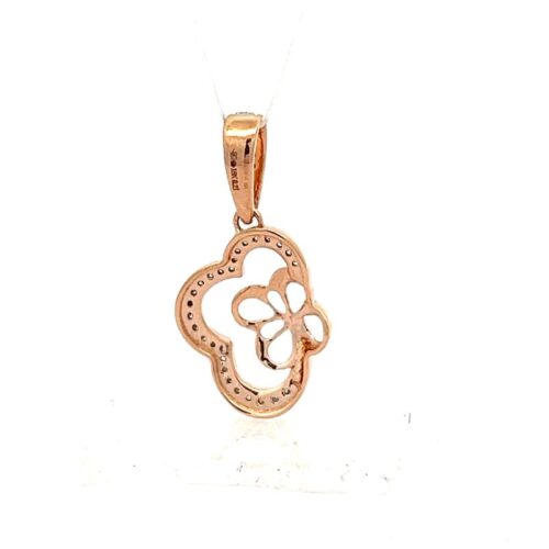 Radiant Shine Diamond Pendant - Back