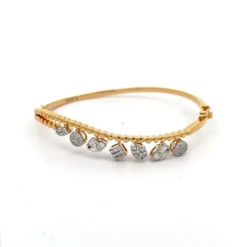 Diamond Cascade Bangle | Mustafa Jewellery Singapore