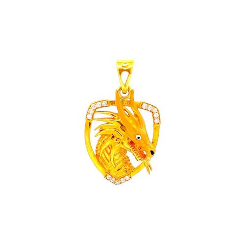 Fierce Dragon Essence Pendant - Front View