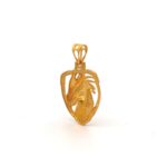 Mythical Fire-Breather Dragon Gold Pendant - Right