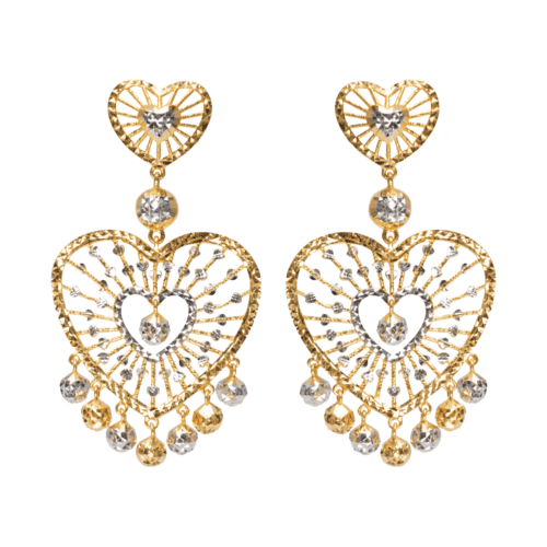 Anting-Anting Emas Berjuntai Whimsical Harmony