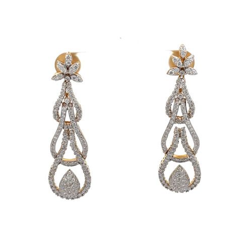 Anting-Anting Berlian Contemporary - Front View